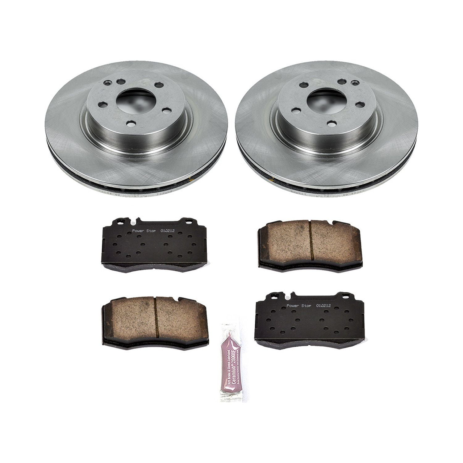 Power Stop Rear Stock Replacement Brake Pad and Rotor Kit KOE6761
