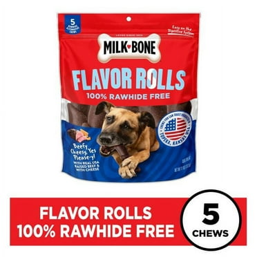 Milk-Bone 11 Ounce Flavor Rolls Beef & Cheese Dog Treat Each