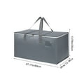 thumbnail image 3 of TZYUDK O-487 Grey Moving Bags Large Capacity Storage Luggage Bags Foldable Portable Car Household Clothing Quilt Storage Bag Plastic, 3 of 6