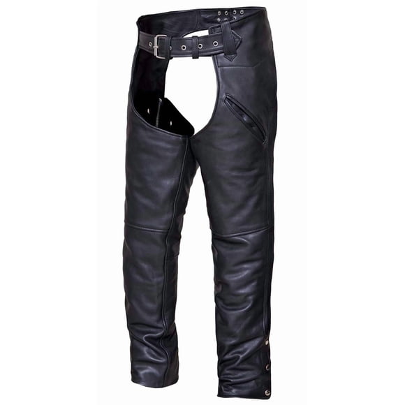 Chaparreras de cuero unisex UNIK International negras talla L