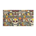 thumbnail image 2 of Haosy Stylish and Cool Skull Bathroom Rugs Non Slip Absorbent Soft Plush Quick Dry Bath Mat, 39"x20", 2 of 8