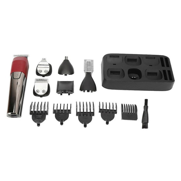 6 in 1 Electric Beard Trimmer Cordless Professional Hair Clippers Waterproof Hair Grooming Kit for Men