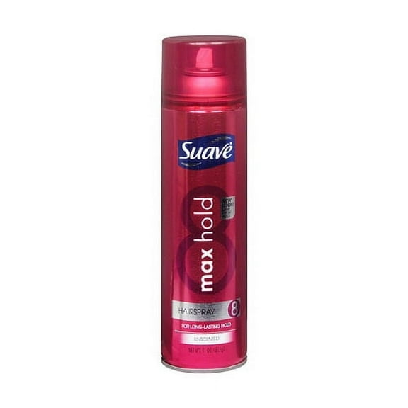 Suave Max Hold Unscented Hairspray, Unscented - 11 Oz, 2 Pack