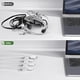 thumbnail image 5 of Paquete de 6 Clips Magnéticos para Cables Debajo del Escritorio, Soporte de Cable Adhesivo Fuerte para Mesita de Noche, Organizador de Cables de Cocina, 5 of 8