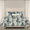 thumbnail image 2 of SIScovers  Floral Velvet Duvet & Insert Set Blue Garden Queen 6 Piece, 2 of 5