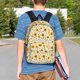 thumbnail image 4 of Easygdp Brown Leaf Sunflower Mochila Ligera de 15 Pulgadas para Estudiantes, Mochila Cómoda para la Escuela y Viajes, Correas Ajustables, 4 of 6