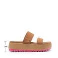 thumbnail image 3 of DREAM PAIRS Women's Platform Slip on Adjustable Sandals Lightweight Comfortable Non-Slip Vacation Beach Chunky Open Toe Wedges for Summer Waterproof Shoes, 3 of 7