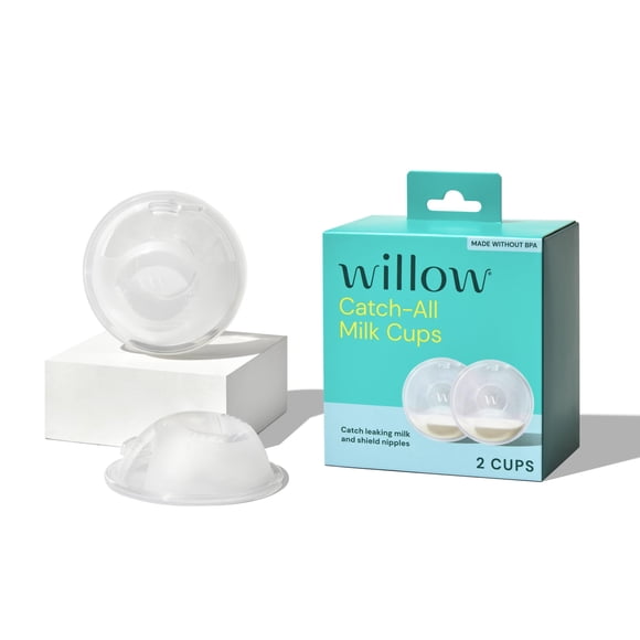 Milk Cups Willow Catch-All, paquete de 2 unidades, de silicona, para madres lactantes