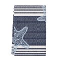 thumbnail image 2 of Navy Blue Starfish Kitchen Towels Set of 1, Coastal Summer Beach Ocean Striped Absorbent Dish Towels for Kitchen, Microfiber Hand Towel, Quick Drying Tea Towel for Cleaning Decorative Dishcloths, 2 of 7