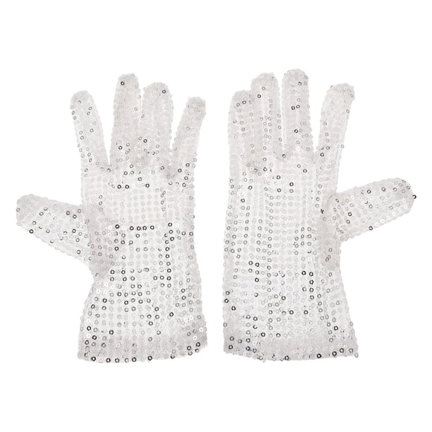 1 par de guantes de lentejuelas, guantes de malla con purpurina, manoplas de baile con lentejuelas, guantes brillantes para disfraces, cosplay, fiestas, patinaje sobre hielo.