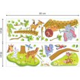thumbnail image 5 of Pegatinas de pared con animales de la jungla, árbol, león, jirafa, elefante, dormitorio, niños, bebé, sala de estar, decoración de pared, 5 of 5