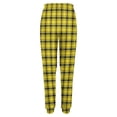 thumbnail image 4 of Women's Sweatpants, Yellow Checkered Plaid Baggy Sweatpants Joggers for Women, Fall Outfits for Women 2024 Lounge Yoga Athletic Workout Pants with Pockets, 4 of 7