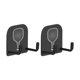 thumbnail image 1 of Paquete de 2 soportes para raquetas de pickleball, ganchos, clips y accesorios, expositor para bolsas de gimnasio, dormitorio, armario y garaje., 1 of 9