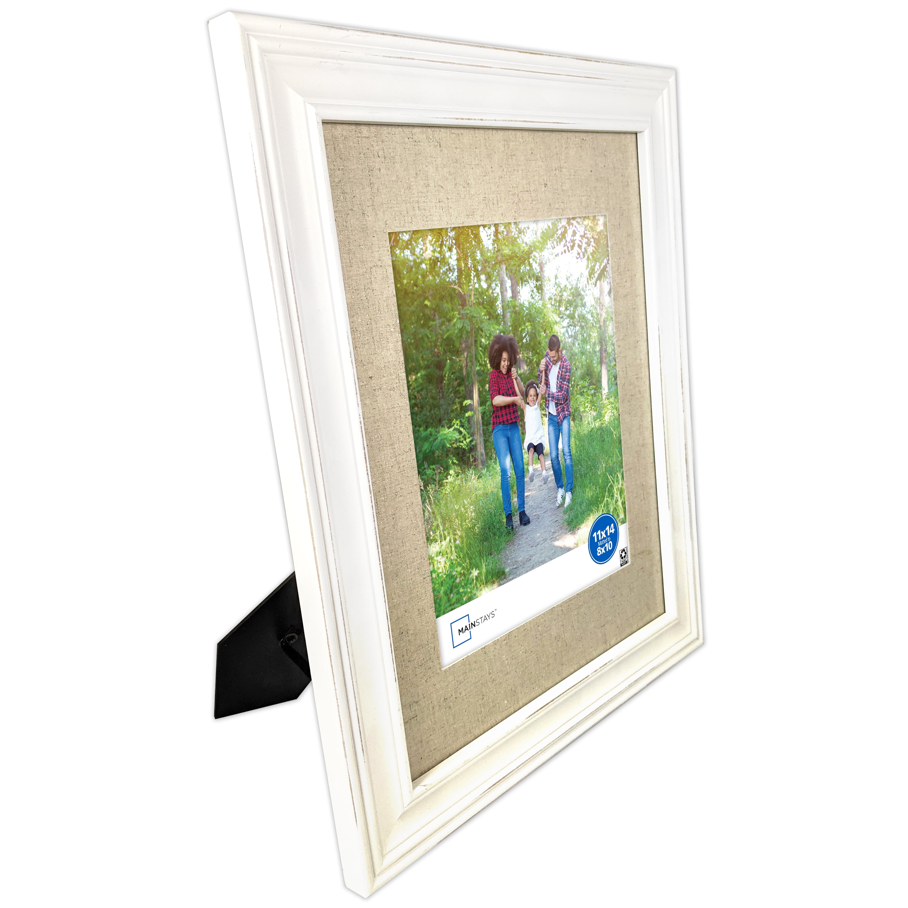 Mainstays 8” x 10” Matted to 5” x 7” White Distressed Picture Frame -  Walmart.com