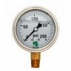 Zenport LPG200-10PK Liquid Filled Pressure Gauge 0-200 Psi- Box of 10