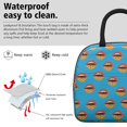 thumbnail image 3 of Lunch Bag Lunch Box for Women Reusable Insulated Lunch Bags,Water-Resistant Hot Pizza Lips Cooler Lunch Tote Bag, Large Capacity for Work Travel Picnic, 3 of 6