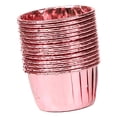 thumbnail image 1 of Advancent 50 Uds. Tazas para cupcakes, papel de aluminio de doble cara, forros desechables para magdalenas, tazas pequeñas para pudín Herramientas y accesorios para hornear Rosa roja, 1 of 6