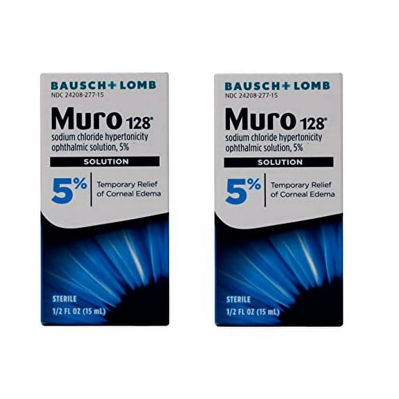 Muro 128 Solution 5% 15 mL (Pack of 2)