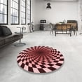 thumbnail image 4 of Ahgly Company Machine Washable Indoor Rectangle Transitional Light Coral Pink Area Rugs, 2' x 5', 4 of 7