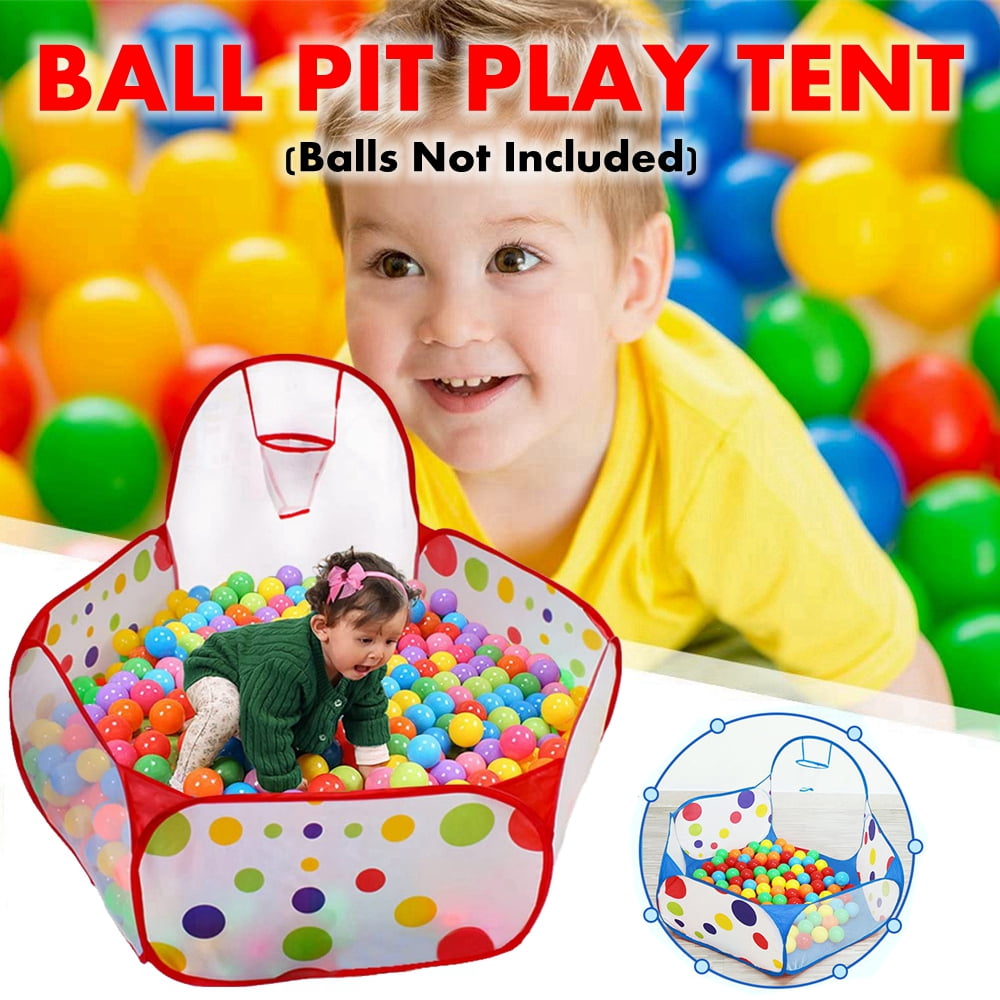 Baby Ball Pitt Playpen Tent With Basketball Hoop Indoor or Outdoor Popup 