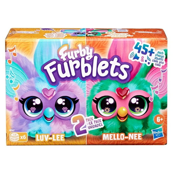 Peluches electrónicos Hasbro Furby Furblets paquete de 2 unidades Luv-Lee y Mello-Nee