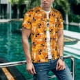thumbnail image 6 of KLL Skulls for Men's Baseball Shirts,Short Sleeve Casual Shirts Button Down Shirt for Men Beach Summer Wedding Shirt-4X-Large, 6 of 7
