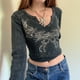 thumbnail image 1 of Camiseta de canalé con cuello redondo Only M para mujer Noos JRS manga larga Kuyhfg Bienvenido a Kuyhfg, 1 of 5