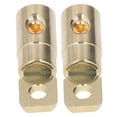 thumbnail image 2 of Screw Ring Terminal, Battery Cable Ends Tight Wire Fit 2PCS  For Audio Modification 0GA For 0-2GA, 2 of 8