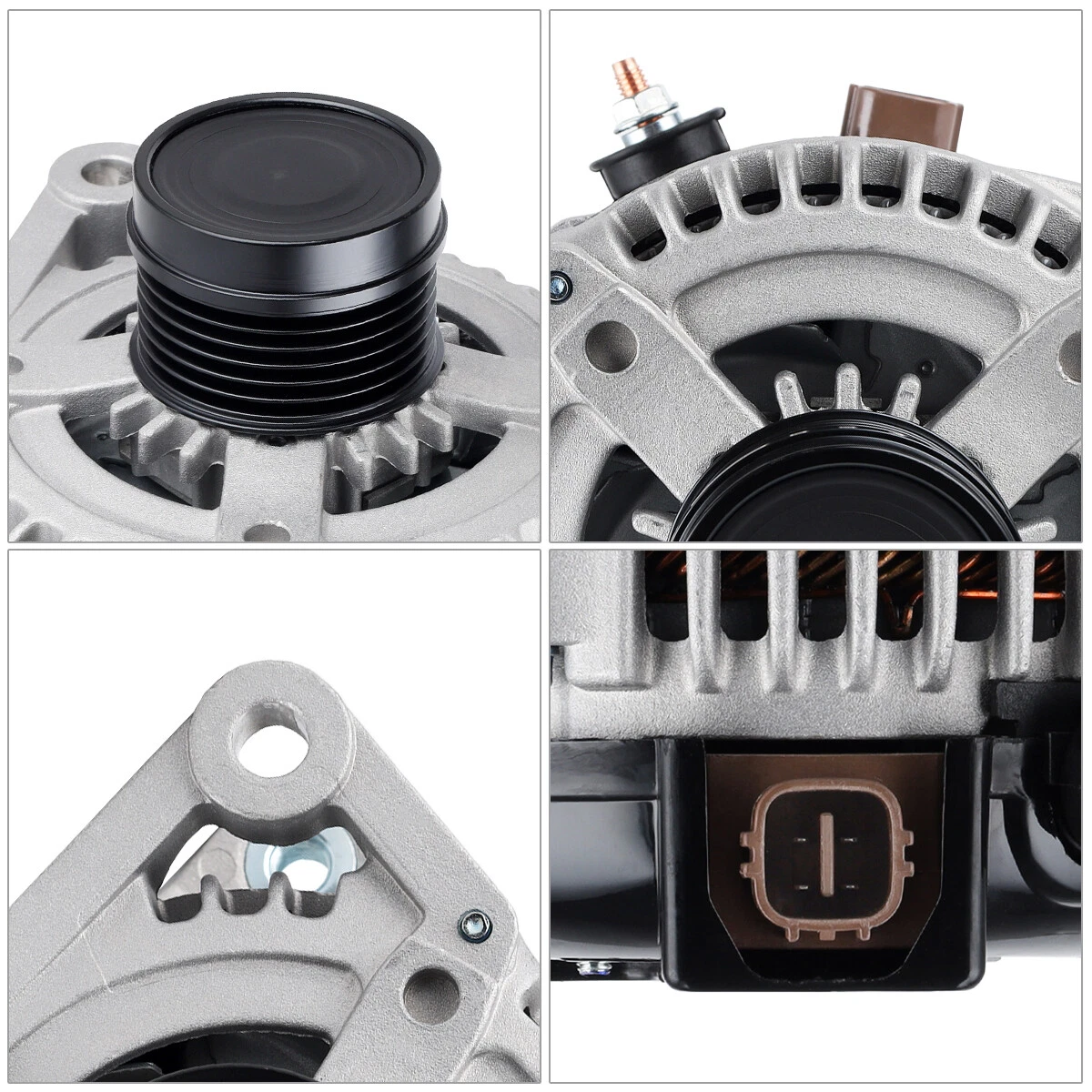 NURATIT Alternator Fits for Toyota Camry 2012-2015, for Toyota Rav4 2009-2012, for Scion TC 2011-2016 - 2.5L 12V 100Amp CW SD6 Pulley Class High Output Alternator ,OEM Replacement 11402 2706036010