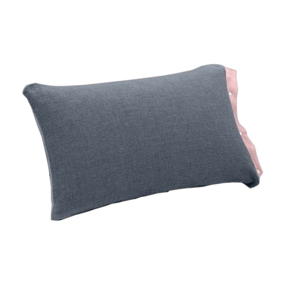 Btomtd 32.2x19.2 in Cotton Pillowcase with Snap Closure Pillow Cover Removable Pillow Cover Heavy Duty Pillowcase, Blue