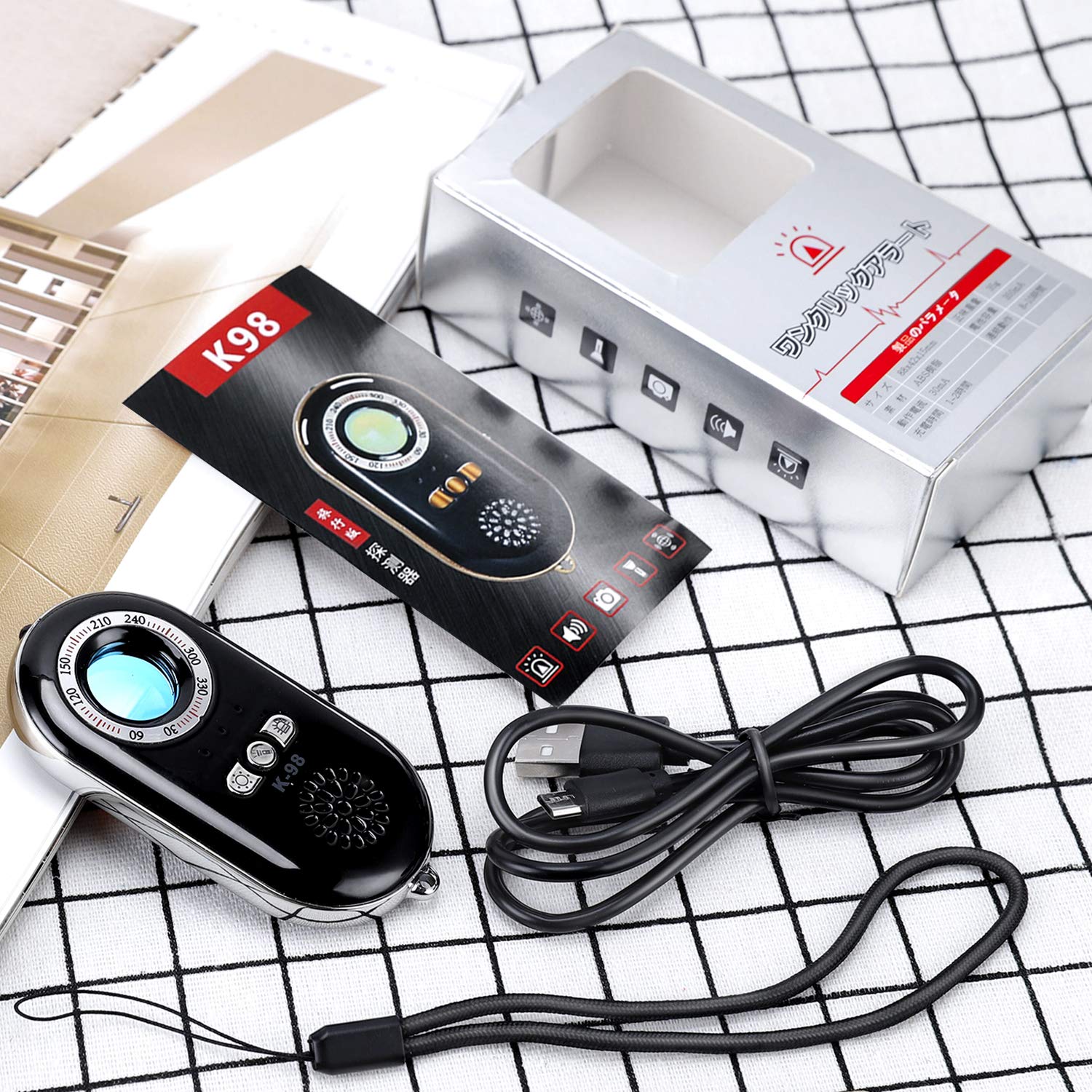 Hidden Camera Detector Wireless Signal Scanner Finder with Sound and