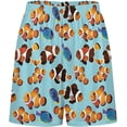 thumbnail image 3 of NICKSUN Shorts de Pyjama Amusants pour Hommes, Bas de Pyjama Courts Doux avec Poches, Poisson Clown, m, 3 of 6