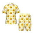 thumbnail image 1 of Balery Ducky Cartoon Conjunto de Pijama Infantil de Manga Corta con Estampado – Ropa de Dormir de Algodón Suave-Small, 1 of 6