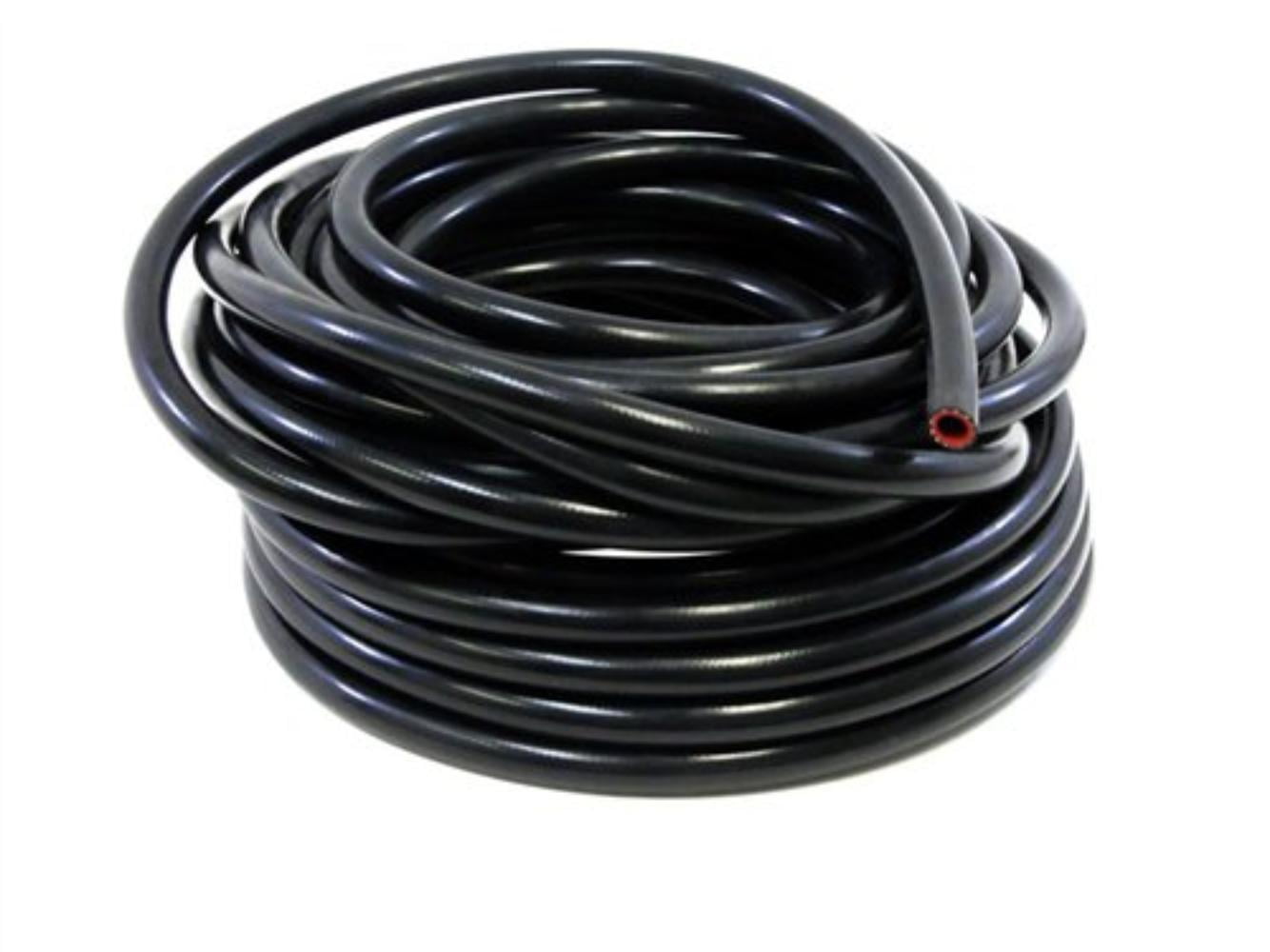 Bend Radius: 1 Max Temperature Rating: 350F HPS 1/4 ID Black high temp reinforced silicone heater hose Max Working Pressure 85 psi 