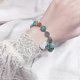 thumbnail image 4 of Pulsera Wu Lou/Hu Lou china hecha a mano con Feng Shui para la salud y la protección (VERDE), 4 of 5