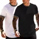 thumbnail image 1 of 2pz Camisetas Para Hombre Playera Deportivas Golf Causal Gym, 1 of 8