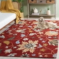 thumbnail image 3 of SAFAVIEH Jardin Jimmy Floral Area Rug, Red/Orange, 5' x 8', 3 of 8