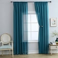 thumbnail image 1 of Sentmoon Curtains Curtains Solid Color Translucent Chiffon Sheer Curtains Waterproof Balcony Outdoor Patio Drapes Suitable for Courtyard and Home Decor, 1 of 7