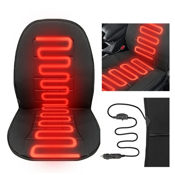 EGNMCR Car Interior Accessories Car Travel Seat Cushion - Universal Car Seat Cover Cold Weather Car Seat 12v Seat cover