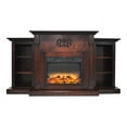 thumbnail image 5 of Cambridge Sanoma 72'' Electric Multi-Color LED Fireplace with Charred Log Insert | Remote | For Rooms up to 210 Sq.Ft | Adjustable Heat Settings | Storage | Mahogany Mantel | Timer, 5 of 10