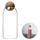 thumbnail image 5 of Frasco de vidrio de borosilicato con corcho transparente para almacenar alimentos, dulces y granos de café. 1600ml, 5 of 8
