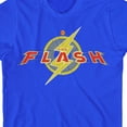 thumbnail image 2 of The Flash Movie Yellow And Red Logo Boy's Royal Blue T-shirt-Medium, 2 of 4
