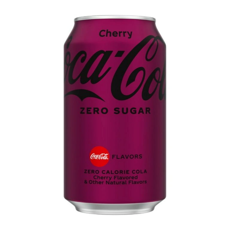 Coca-Cola Cherry Zero Sugar Soda 12oz Cans, 18 Units - Walmart.com