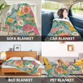 thumbnail image 2 of Yayeee Throw Blanket for Couch Soft Warm 50" x 60" Sofa Chair Bed Decoration, Floral Pattern, 2 of 7