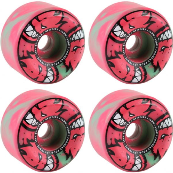 Spitfire F4 Afterburner Conical Full Wheels Set Pink Mint