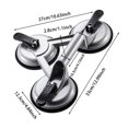 thumbnail image 3 of Heavy Duty Triple Grip Suction Cup For Tempered Glass With Sturdy Aluminum Base For Safe Handling And Floor Tile Installation, 3 of 5