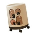 thumbnail image 3 of Cubo de basura abierto con ruedas, cubo de basura portátil, cubo de basura con tapa y ruedas, 3 of 9