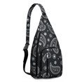 thumbnail image 1 of Classic Bohemian Sling Backpack - Timeless Paisley Print Shoulder Bag, Multi-Functional Pack for Cycling & Hiking, 1 of 4