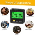 thumbnail image 3 of Digital Inclinometer 360 Degree Multi Purpose Angle Gauge, ABS Enclosure Lightweight with Precise Measurement Tool for Construction, 3 of 7