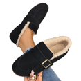 thumbnail image 4 of YOUYEDIAN Loafers for Women Winter Versatile Plush Belt Deco Slip On Flats Fashion Round Toe Comfortable Warm Casual Shoes, 4 of 4